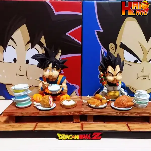 Dragon Ball A Studio Goku x Vegeta Eating Resin Statue 1