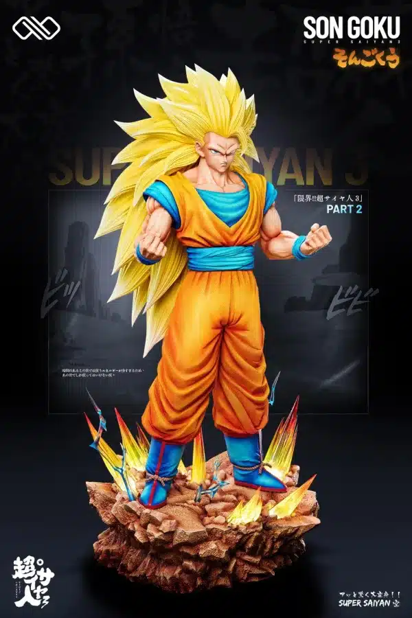 Dragon Ball Infinite Studio Goku SS3 Resin Statue 5