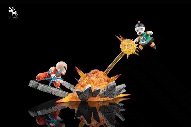 Dragon Ball ShenYin Studio Chaoz Vs Krillin Resin Statue 1