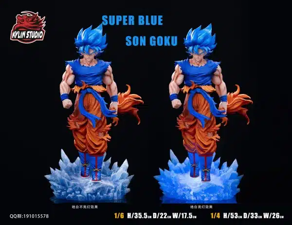 Dragon Ball kylin Studio SS Blue Son Goku Resin Statue 3 scaled