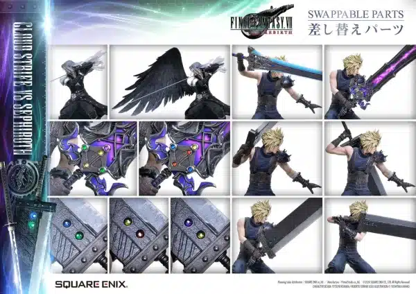 Final Fantasy Prime 1 Studio Cloud x Sephiroth Licensed Resin Statue 3