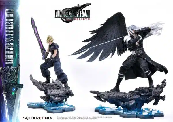 Final Fantasy Prime 1 Studio Cloud x Sephiroth Licensed Resin Statue 6