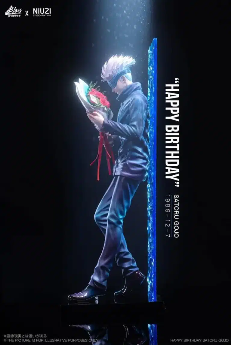 Jujutsu Kaisen BLack Studio x Niuzi Studio Happy birthday Satoru Gojo Resin Statue 1