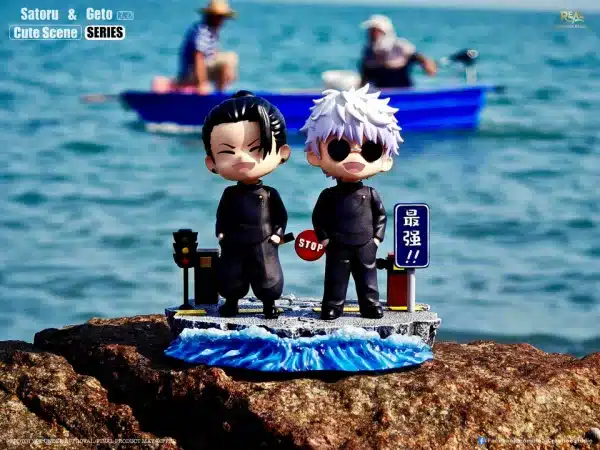 Jujutsu Kaisen Real Creation Studio Gojo Satoru x Suguru Geto Street Gang V3 Resin Statue 5 jpg