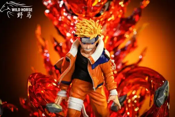 Naruto Wild Horse Studio Childhood Hot Blood Uzumaki Naruto Resin Statue 5 jpg