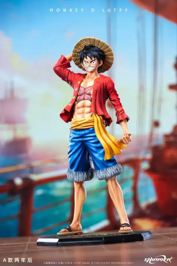 One Piece Shimmer Studio Straw Hat Luffy Resin Staqtue 1 jpg