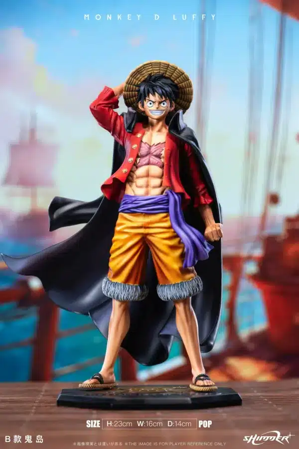 One Piece Shimmer Studio Straw Hat Luffy Resin Staqtue 4 jpg