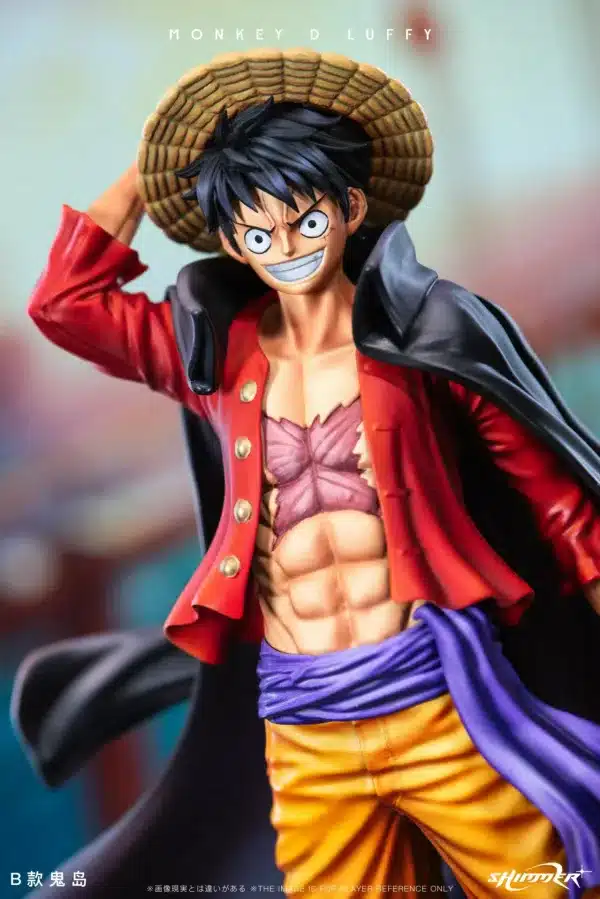 One Piece Shimmer Studio Straw Hat Luffy Resin Staqtue 5 jpg