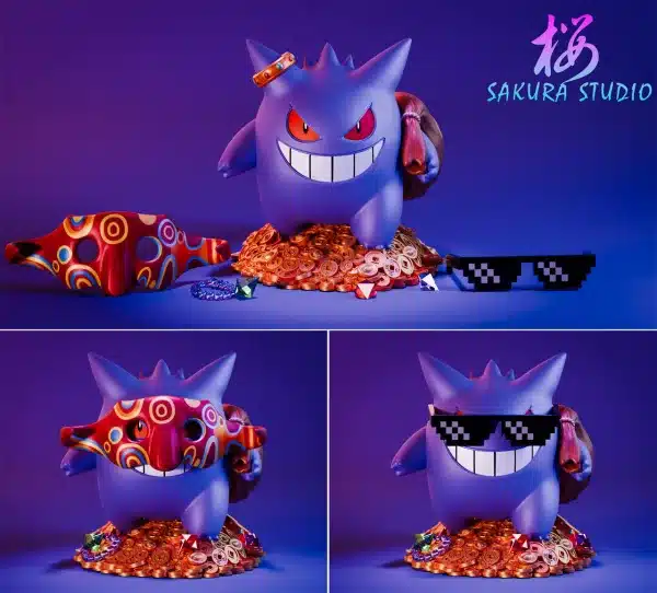 Pokemon Sakura Studio Gengar V2 Resin Statue 4