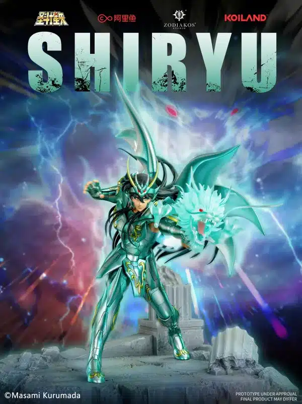 Saint Seiya Zodiakos Studio Shiryu Licensed Resin Statue 2 jpg