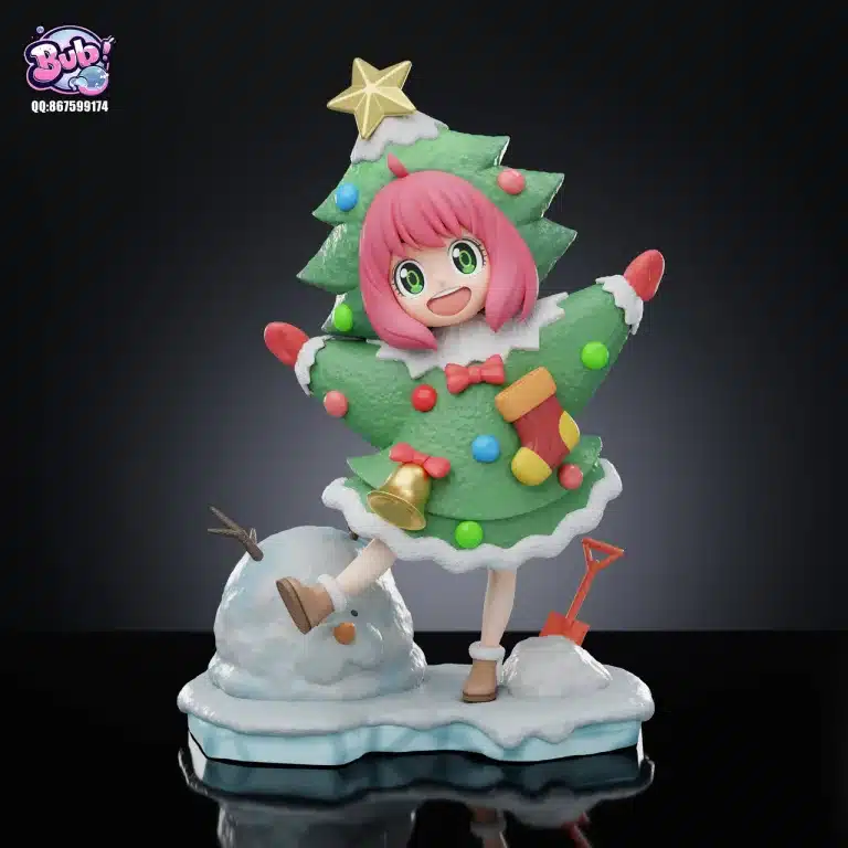 Spy x Family BubbleX Studio Christmas Tree Costume Anya Resin Statue 3