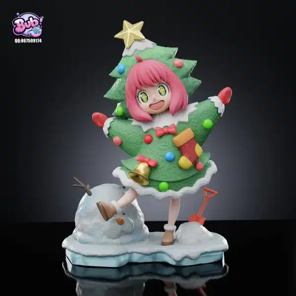 Spy x Family BubbleX Studio Christmas Tree Costume Anya Resin Statue 5 jpg