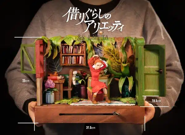 The Secret World of Arrietty LAPUTA Studio The Borrower Arrietty Music Box Resin Statue 1