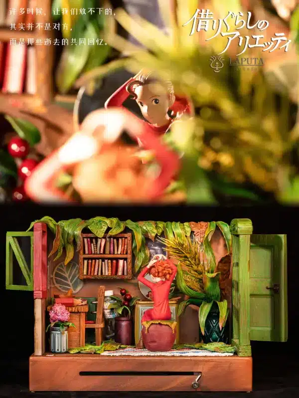 The Secret World of Arrietty LAPUTA Studio The Borrower Arrietty Music Box Resin Statue 5