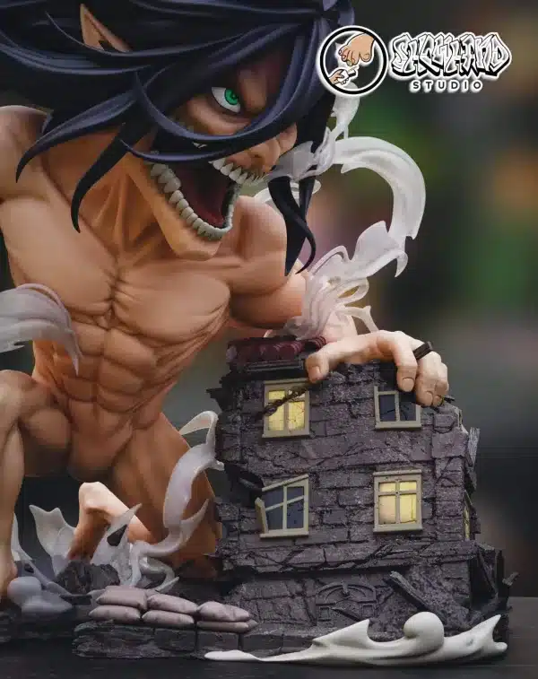 Attack on Titan Showhand Studio Eren Titan Resin Statue 3