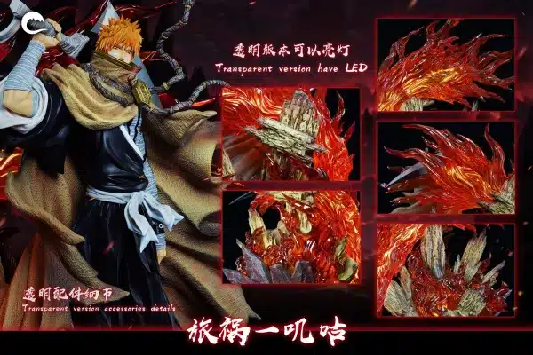 Bleach Cheng Studio Ichigo Kurosaki Resin Statue 6