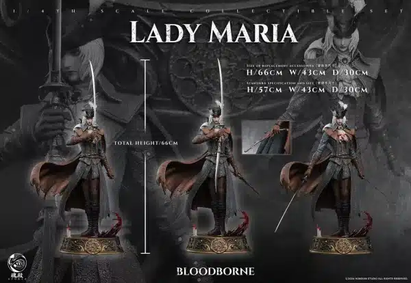 Bloodborne HunDian Studio Lady Maria Resin Statue 5