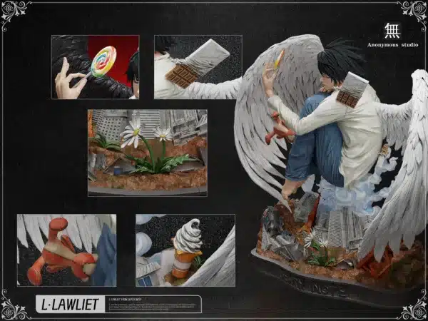 Death Note Anonymous Studio L Lawliet Resin Statue 5