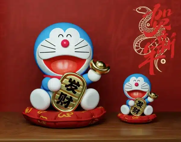 Doraemon YC Studio Happy New Year Resin Statue