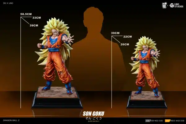 Dragon Ball DK X UNO Studio SSJ3 Goku Resin Statue 1