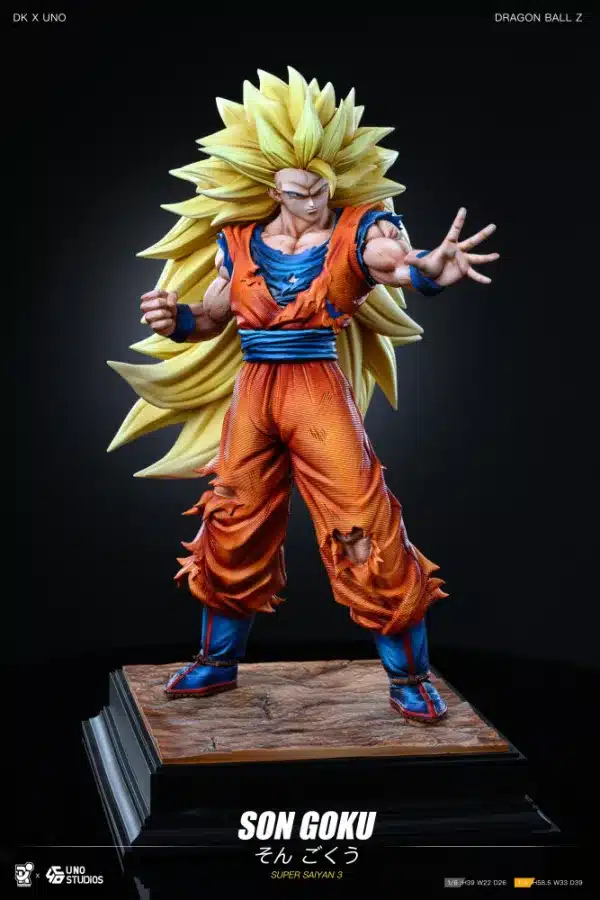 Dragon Ball DK X UNO Studio SSJ3 Goku Resin Statue 3