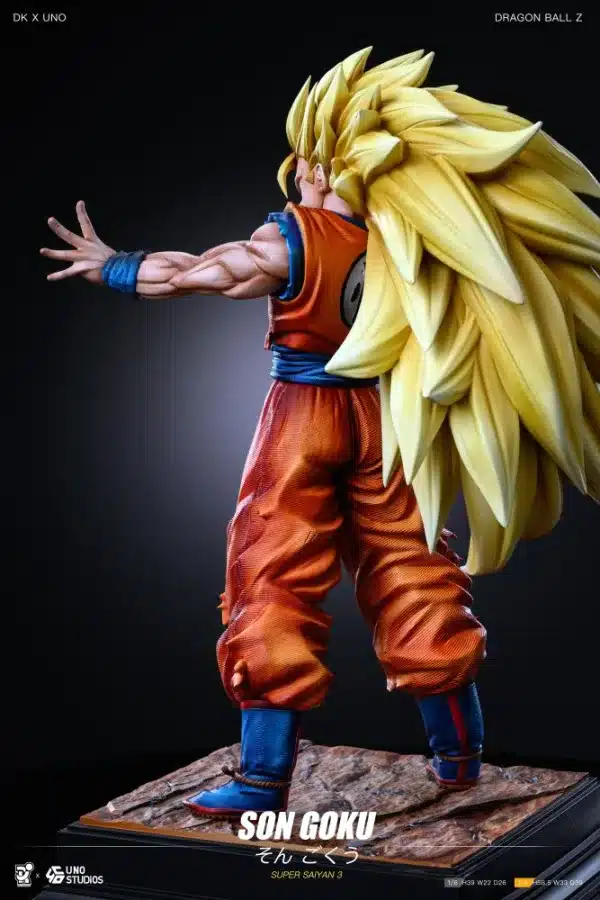 Dragon Ball DK X UNO Studio SSJ3 Goku Resin Statue 4