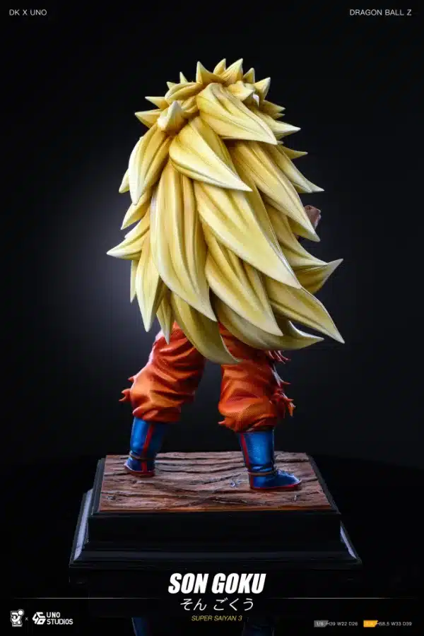 Dragon Ball DK X UNO Studio SSJ3 Goku Resin Statue 5