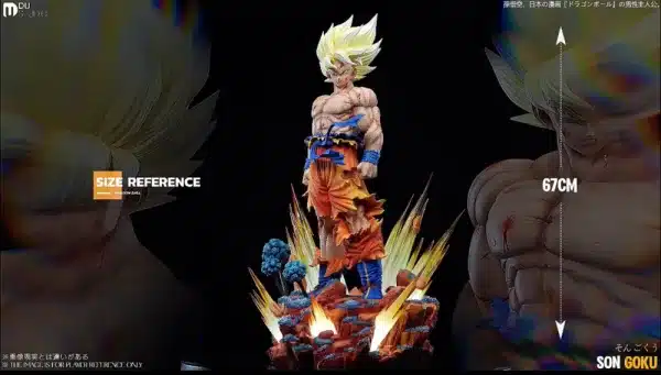 Dragon Ball DU Studio SSJ Goku Resin Statue 3