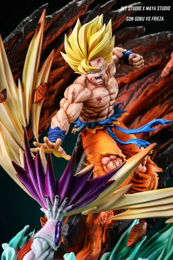 Dragon Ball JMY Studio First Super Saiyan Goku vs Frieza Resin Statue 5