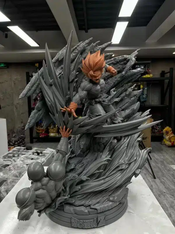 Dragon Ball JMY Studio First Super Saiyan Goku vs Frieza Resin Statue 9