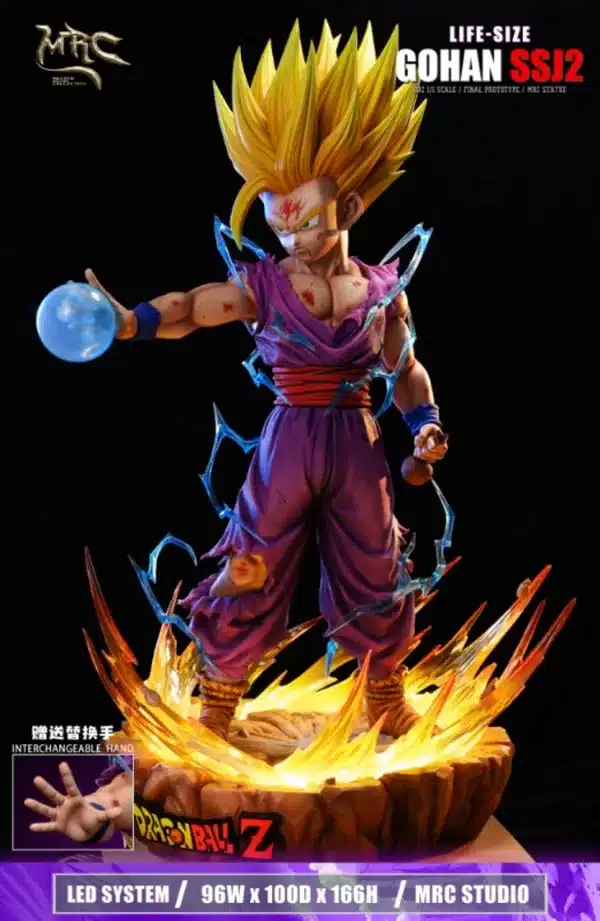 Dragon Ball MRC Studio SSJ2 Gohan V2 Resin Statue 6