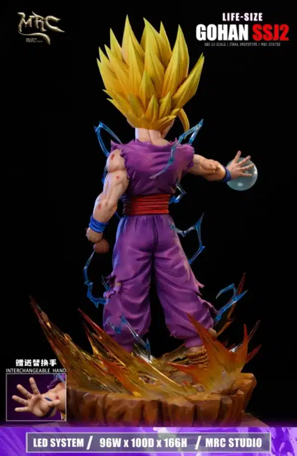 Dragon Ball MRC Studio SSJ2 Gohan V2 Resin Statue 7