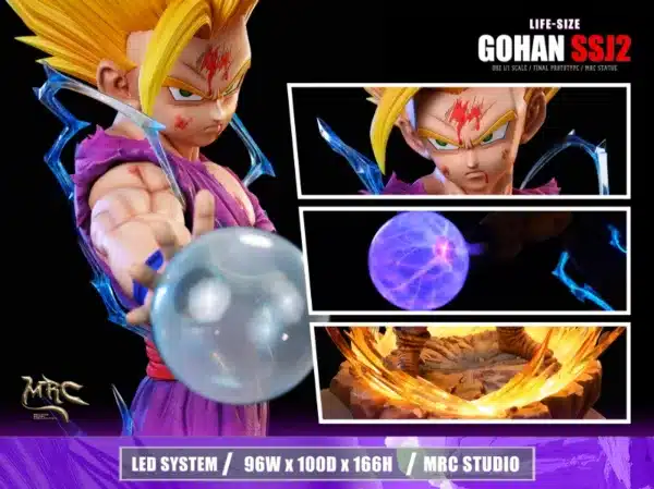 Dragon Ball MRC Studio SSJ2 Gohan V2 Resin Statue 9