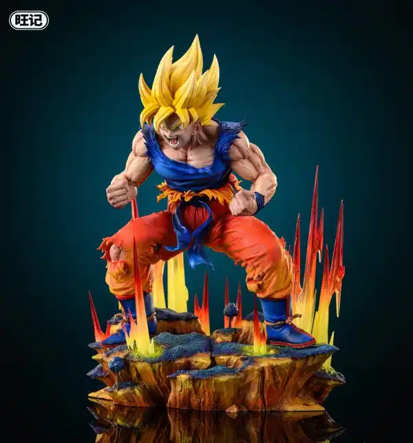 Dragon Ball Wang Ji Studio First Super Saiyan Goku Resin Statue 2