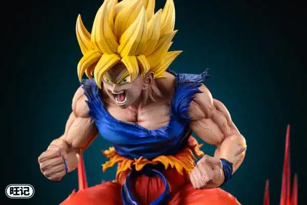 Dragon Ball Wang Ji Studio First Super Saiyan Goku Resin Statue 4