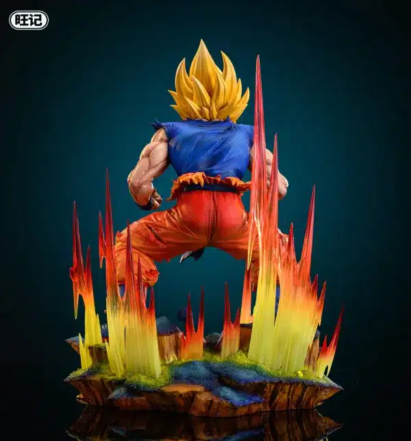 Dragon Ball Wang Ji Studio First Super Saiyan Goku Resin Statue 5