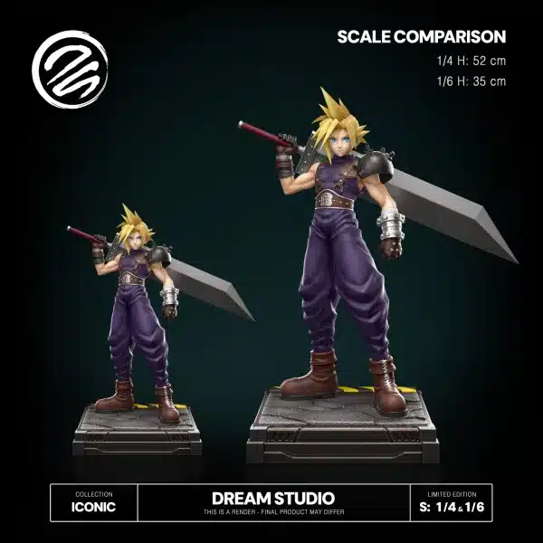 Final Fantasy Dream Studio Cloud Resin Statue 1 1