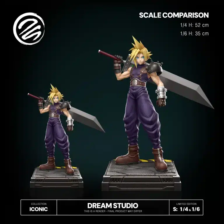 Final Fantasy Dream Studio Cloud Resin Statue 1 1