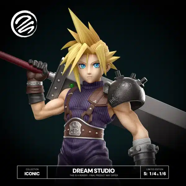 Final Fantasy Dream Studio Cloud Resin Statue 3 1