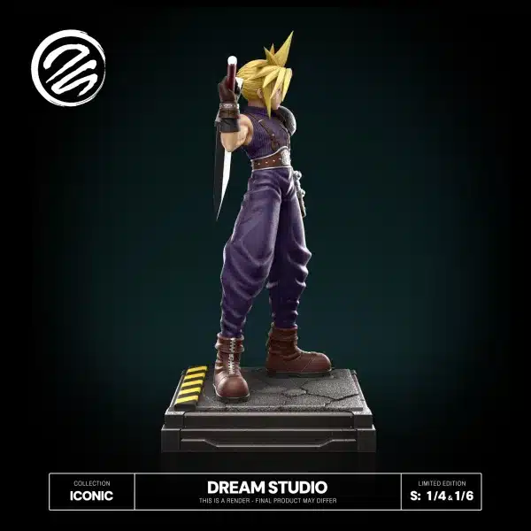 Final Fantasy Dream Studio Cloud Resin Statue 7 1