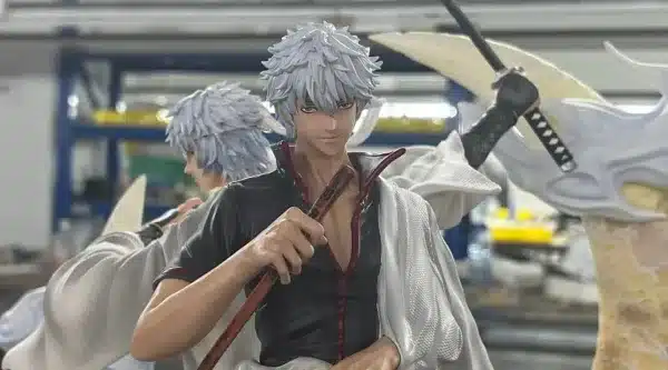 Gintama Lamzc Studio JR Studio Sakata Gintoki Resin Statue 4