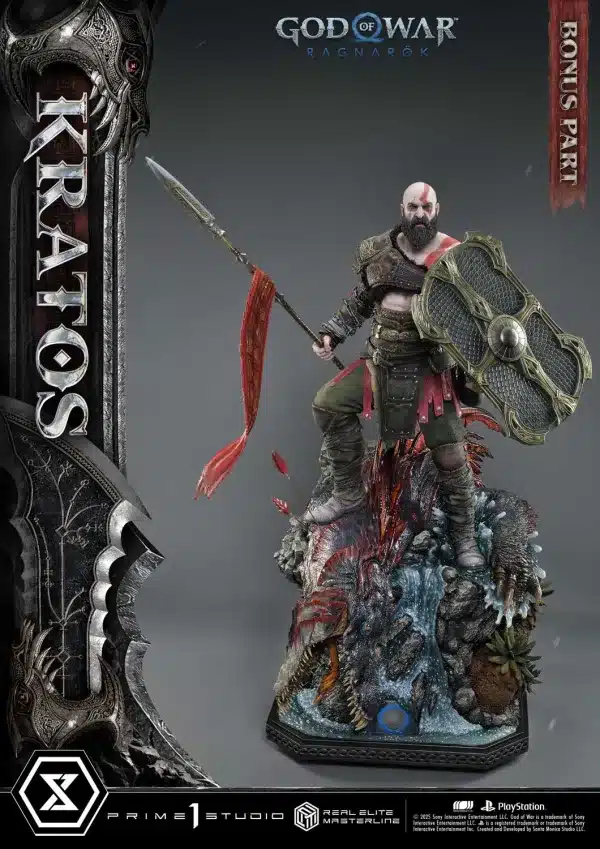 God Of War Ragnarok Prime 1 Studio Kratos Licensed Resin Statue 1