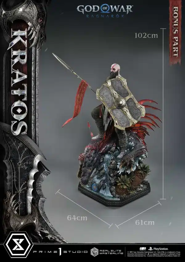 God Of War Ragnarok Prime 1 Studio Kratos Licensed Resin Statue 2