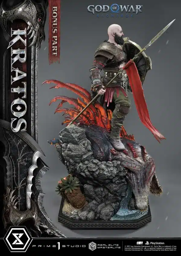 God Of War Ragnarok Prime 1 Studio Kratos Licensed Resin Statue 3