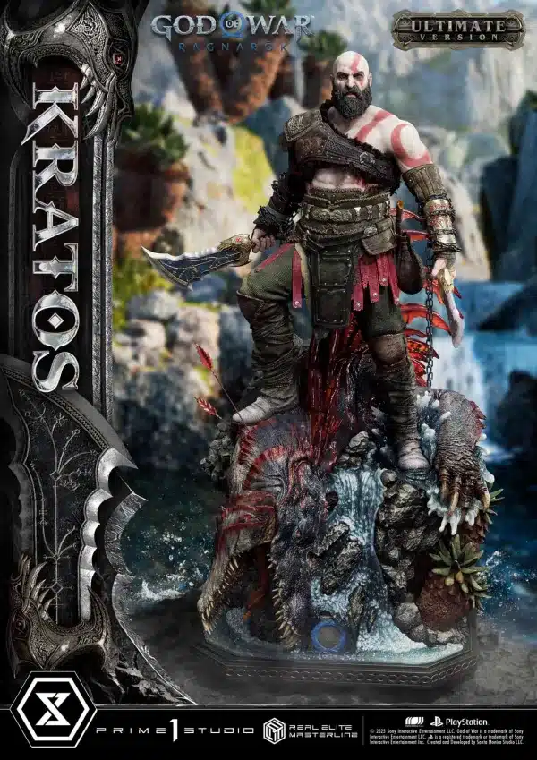 God Of War Ragnarok Prime 1 Studio Kratos Licensed Resin Statue 5