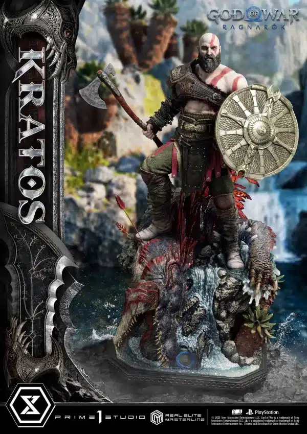 God Of War Ragnarok Prime 1 Studio Kratos Licensed Resin Statue 8