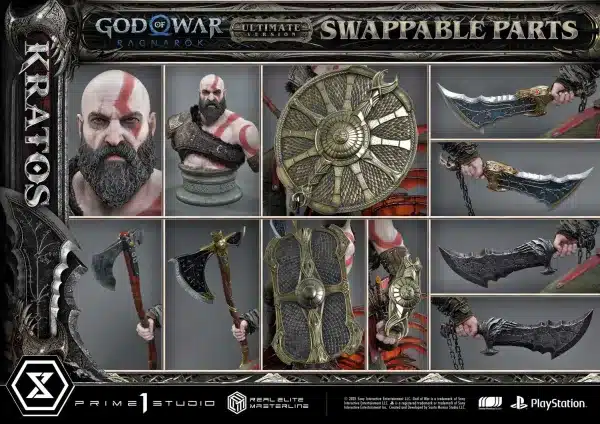 God Of War Ragnarok Prime 1 Studio Kratos Licensed Resin Statue 99