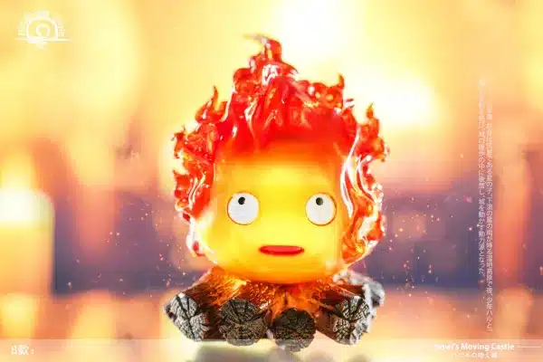 Howls Moving Castle Rising Sun Studio Hayao Miyazaki Calcifer V2 Resin Statue - Image 5