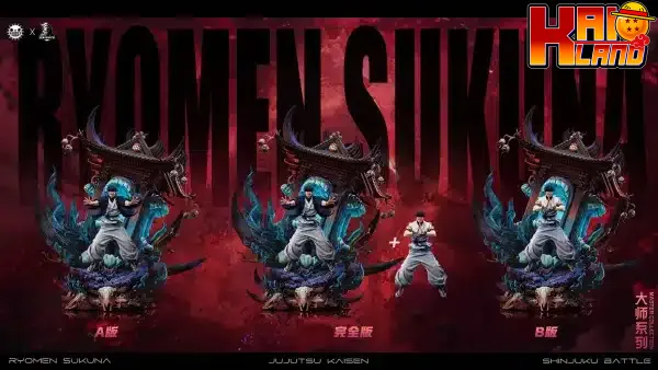 Jujutsu Kaisen ZanyJoke Studio x Temple Studio Ryomen Sukuna Resin Statue 7