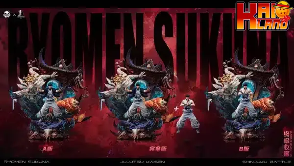 Jujutsu Kaisen ZanyJoke Studio x Temple Studio Ryomen Sukuna Resin Statue 8